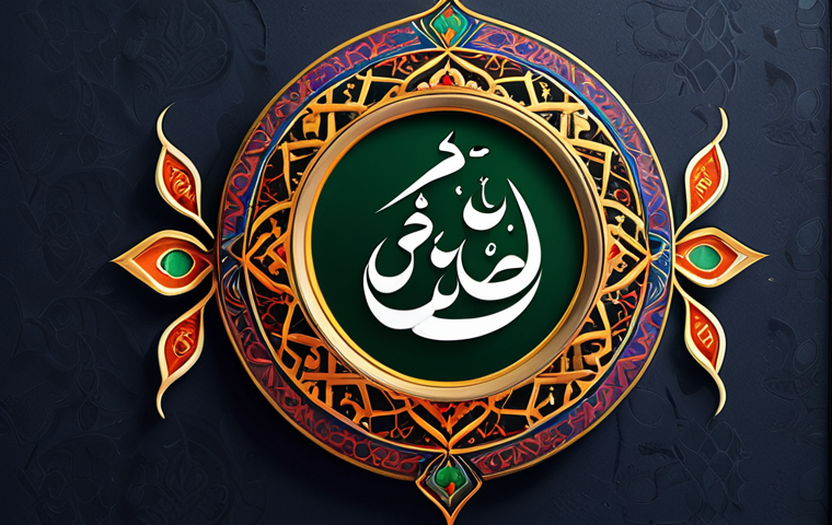 **A vibrant, detailed logo design incorporating traditional Urdu calligraphy and modern graphic elements, symbolizing technology and art merging in Pakistan.**